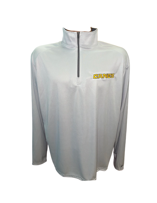 Badger Canes Long Sleeve Pullover- Grey