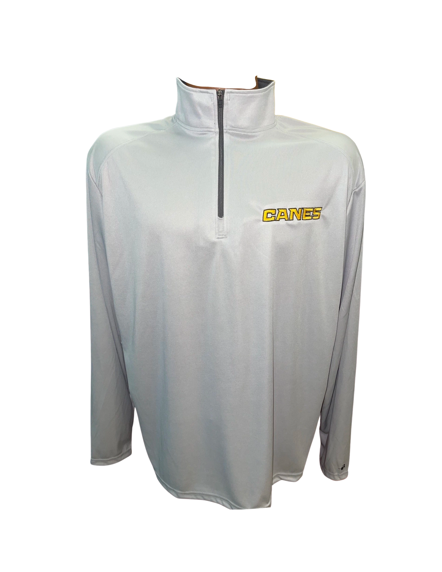 Badger Canes Long Sleeve Pullover- Grey
