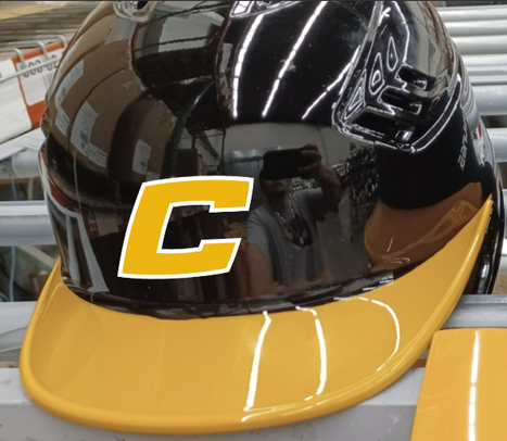 Rawlings Canes Baseball Helmet-Black/Gold