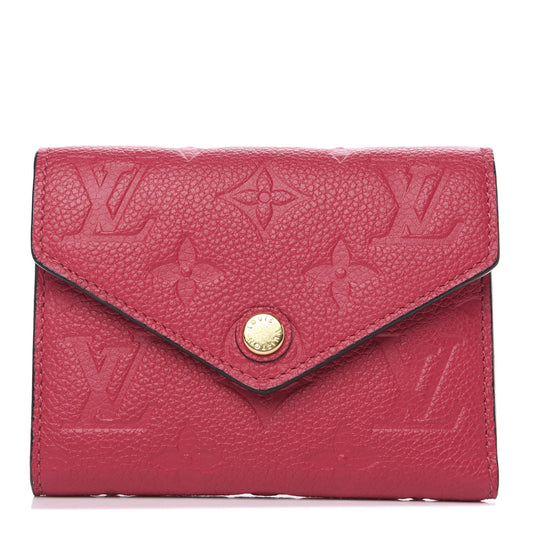 26. Louis Vuitton Monogram Empreinte Compact Curieuse Wallet Hot Pink- $115.00