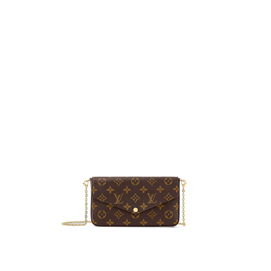 36. Louis Vuitton Felicie Pochette Brown Monogram- $215