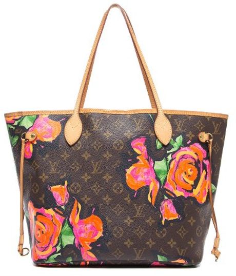 27. Louis Vuitton Stephen Sprouse Neverfull Floral MM- $299