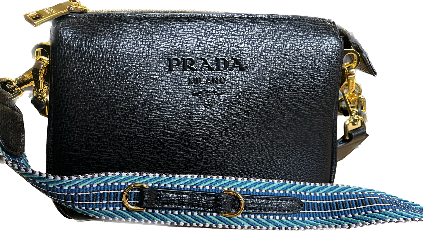40. Prada Black with two straps- $185