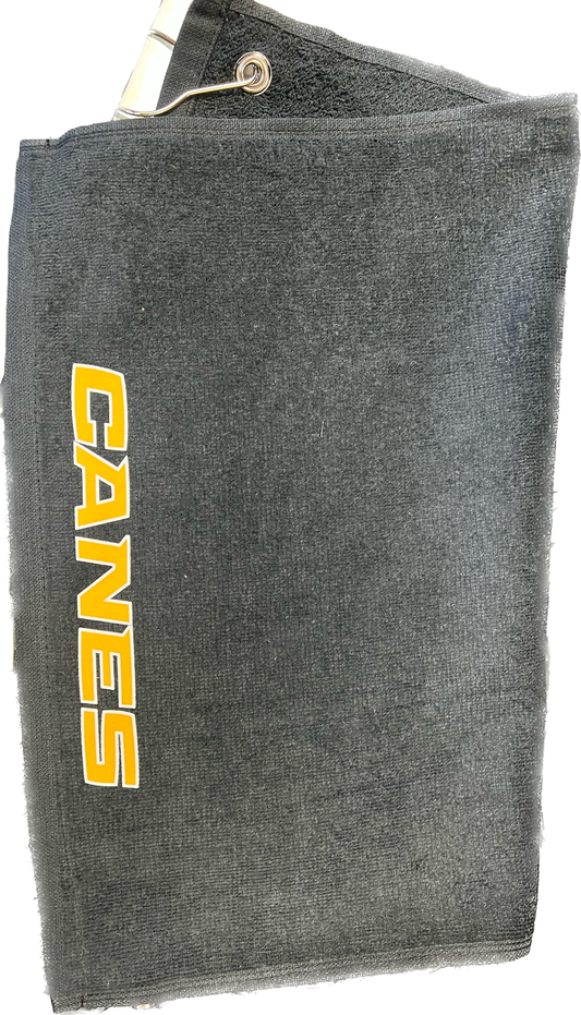 Canes Black Towels with hook