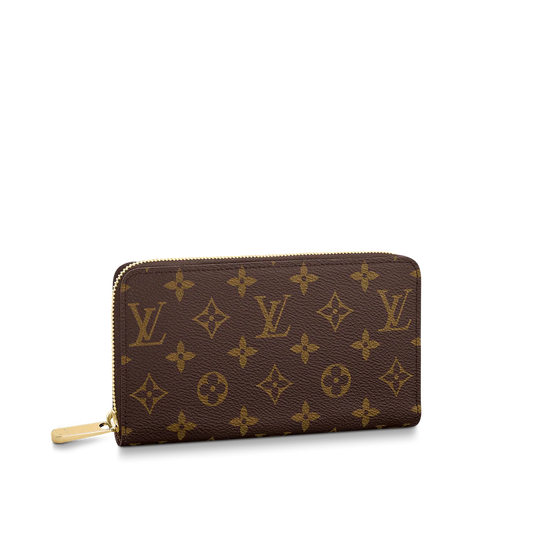 37. Louis Vuitton Zippy Wallet Brown Monogram- $130